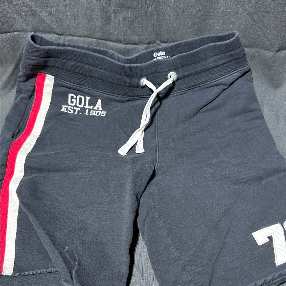 Gola Athletic Shorts in Navy with Red and White Accents